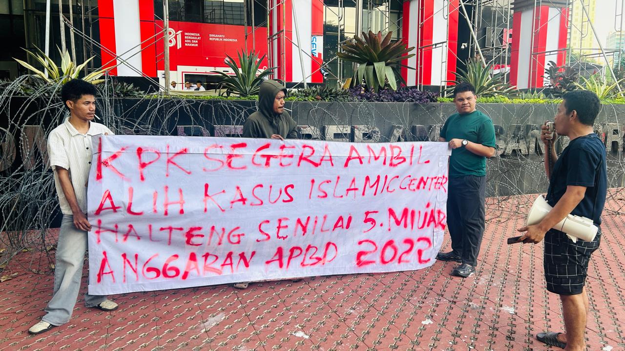 Kasus Dugaan Korupsi Islamic Center Halteng Mandek, Mahasiswa Desak KPK Ambil Alih