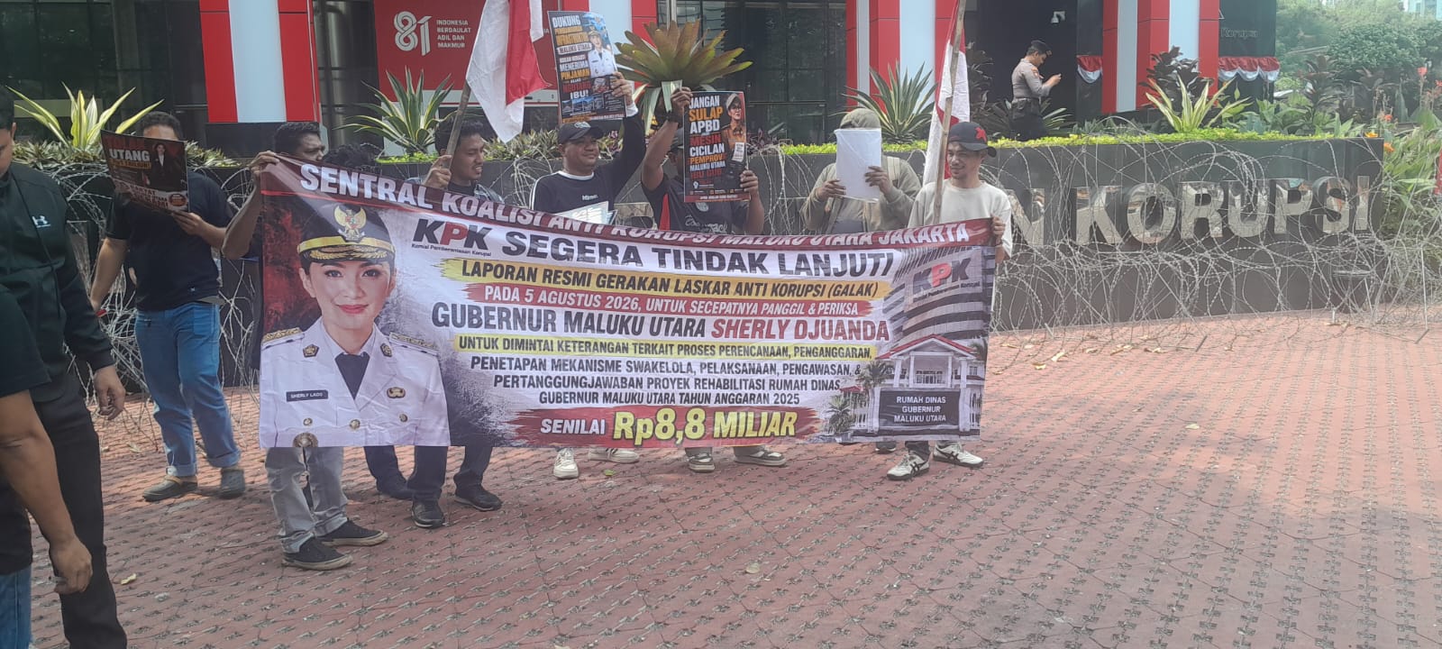 Demo di KPK, Koalisi Anti Korupsi Soroti Proyek Rumah Dinas dan Rencana Utang Pemprov Malut